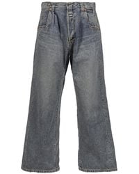 DAIRIKU - Reconstructed Washed-Denim Jeans - Lyst