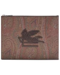 Etro - Pouch Essential Arnica Con Pegaso - Lyst