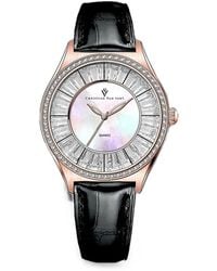 Christian Van Sant - Luna Crystal-Embellished 40Mm Watch - Lyst