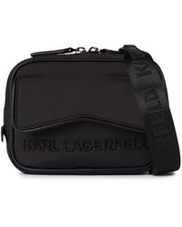 Heren Tassen voor voor Akte en laptoptassen voor Karl Lagerfeld K/kover Messengertas in het Zwart voor heren 
