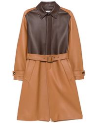 Loewe - Belted Colour-Block Coat - Lyst