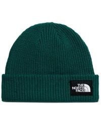 The North Face - Logo-Patch Ribbed Beanie Hat - Lyst
