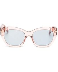 Tom Ford - Joni 02 T-Logo Cat-Eye Sunglasses - Lyst
