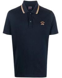 Paul & Shark - Logo-Print Short-Sleeve Polo Shirt - Lyst
