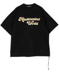 MASTERMIND WORLD - Glitter Skull Cotton T-shirt - Lyst