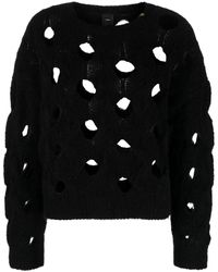 Pinko - Cut-out Crew-neck Jumper - Lyst
