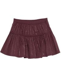 Maje - Sequin-Embellished Ruffled Mini Skirt - Lyst
