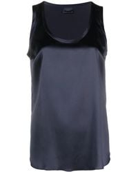 Brunello Cucinelli - Sleeveless Silk Blouse - Lyst