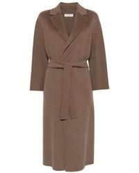Max Mara - Esturia Belted Notch-Lapel Coat - Lyst