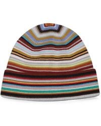 Paul Smith - Merino Wool 'Signature Stripe' Beanie Hat - Lyst