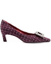 Festamilano - Bouclé Heeled Pumps - Lyst
