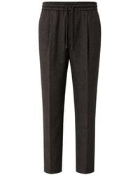 Jacob Cohen - Dark Stretch Nylon Tapered-Leg Trousers With Drawstring - Lyst