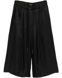 Nude:mm - Elasticated Drawstring Cropped Trousers - Lyst