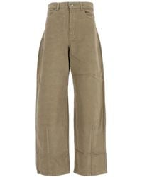 Weekend by Maxmara - Ordine Wide-Leg Cotton-Drill Trousers - Lyst