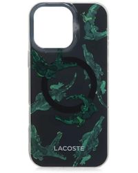 Lacoste - Crocodile-Print Iphone 16 Case - Lyst