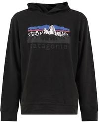 Patagonia - Fitz Roy Foothills Graphic-Print Cotton Hoodie - Lyst