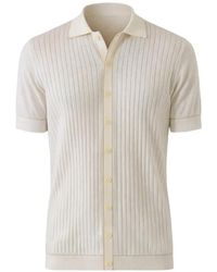 Patrick Assaraf - Short-Sleeve Knitted Shirt - Lyst