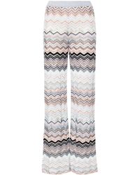 Missoni - Zigzag-knit Straight-leg Trousers - Lyst