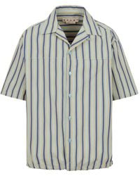 Marni - Camisa A Rayas Con Cordones - Lyst