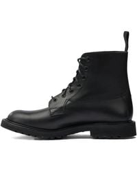 Tricker's - Leather Biker Boots - Lyst