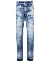DSquared² - Light Everglades Patch-Detail Jeans - Lyst