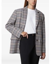 Anine Bing - Quinn Check-Pattern Blazer - Lyst