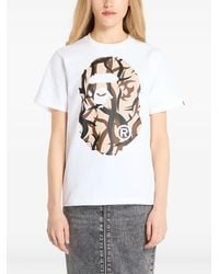 A Bathing Ape - Graphic-Print Cotton T-Shirt - Lyst