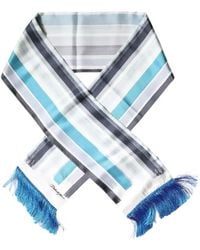Dolce & Gabbana - Stripes Silk Fringes Wrap Scarf - Lyst