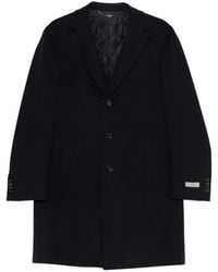 Canali - Kei Buttoned Overcoat - Lyst