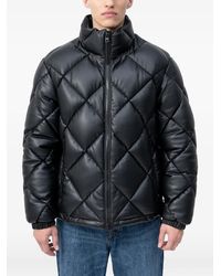 HUGO - Diamond-Quilted Down Jacket - Lyst