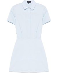 Theory - Vestido acampanado de manga corta - Lyst