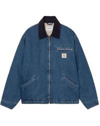 Carhartt - OG Detroit Jeansjacke mit Cordkragen - Lyst