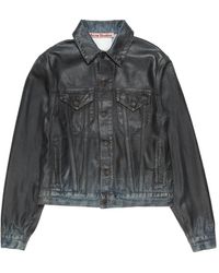 Acne Studios - Coated Denim Jacket - Lyst