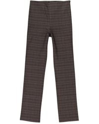CALLIPYGIAN - Checked Straight-Leg Trousers - Lyst