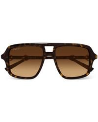 Gucci - Square Horsebit-Detail Sunglasses - Lyst