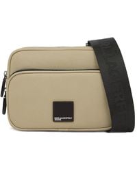 KARL LAGERFELD - Box Logo Camera Shoulder Bag - Lyst