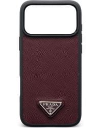 Prada Saffiano Leather Iphone 11 Pro Case in Black for Men | Lyst