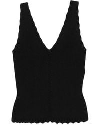 Twinset - Scalloped-Edge Top - Lyst