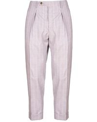 Berwich - Pantaloni Gessati Con Piega - Lyst