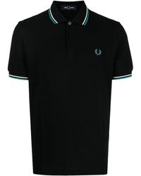 Fred Perry - Twin Tipped Cotton Polo Shirt - Lyst