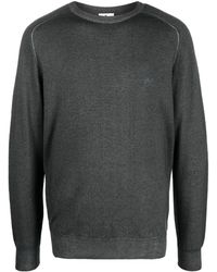 Etro - Embroidered-logo Crew Neck Sweater - Lyst