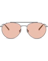 Brunello Cucinelli - Carlito B. Round-Frame Sunglasses - Lyst
