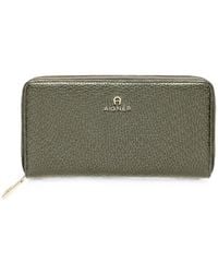 Aigner - Ivy Logo-Plaque Wallet - Lyst