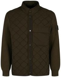 Stone Island - Quilted High-Neck Jacket - Lyst