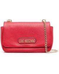 Love Moschino - Logo-Embellished Shoulder Bag - Lyst