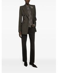 Dolce & Gabbana - Prince Of Wales Check Blouse - Lyst