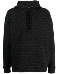 Valentino Garavani - Toile Iconographe-Print Cotton Hoodie - Lyst