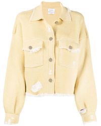 Barrie - Fringed Denim Jacket - Lyst