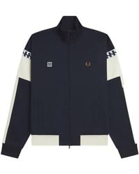 Fred Perry - Logo-Embroidered Colour-Block Sweater - Lyst