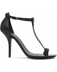 Burberry - Stefanie One-toe Leather Ankle-strap Sandals - Lyst